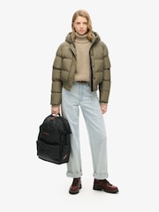 Superdry Black 100% Cotton Tarp Utility Backpack - Image 2 of 8