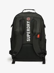 Superdry Black 100% Cotton Tarp Utility Backpack - Image 4 of 8