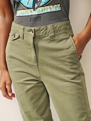Khaki Green Chino Trousers - Image 4 of 6