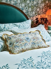 Clarke & Clarke Blush Pink 100% Cotton William Morris Strawberry Thief Floral Scallop Edge Cushion - Image 1 of 4