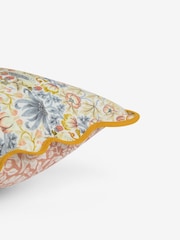 Clarke & Clarke Blush Pink 100% Cotton William Morris Strawberry Thief Floral Scallop Edge Cushion - Image 4 of 4
