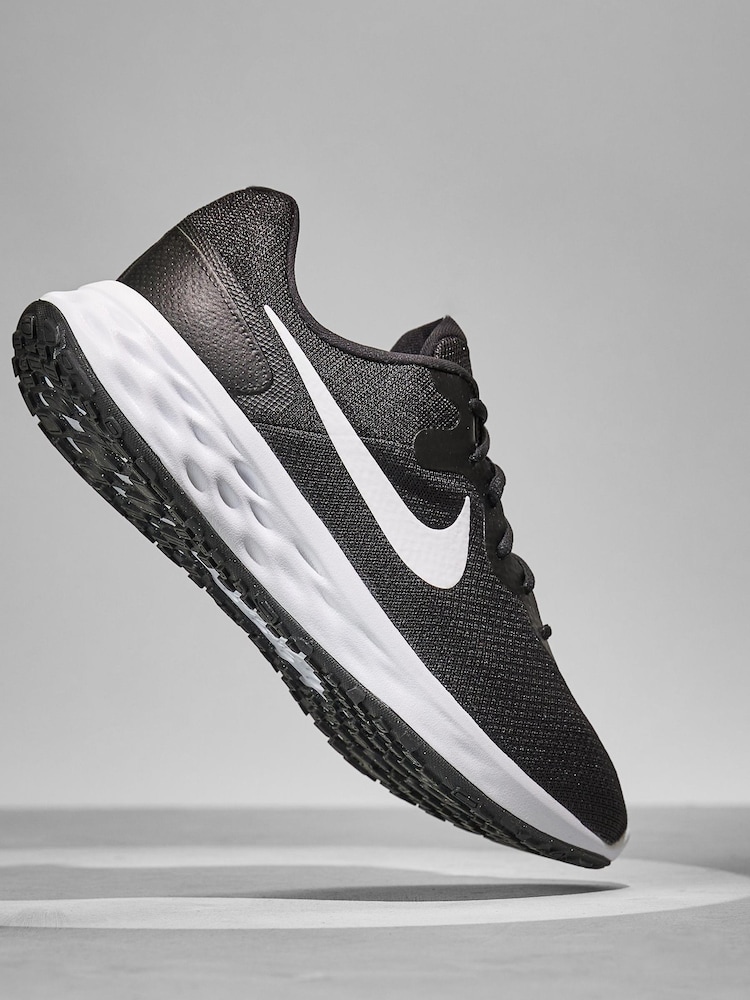 Nike Black Revolution 6 Running Trainers - Image 7 of 10
