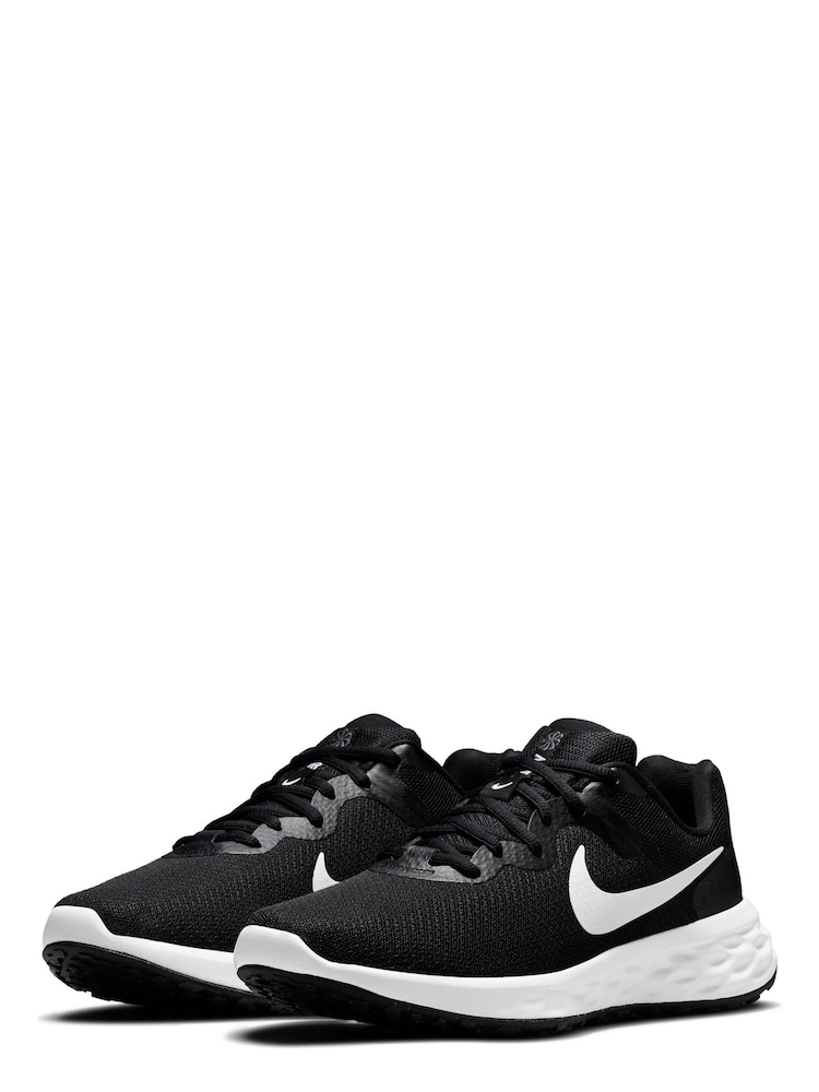 Nike Black Revolution 6 Running Trainers - Image 3 of 10