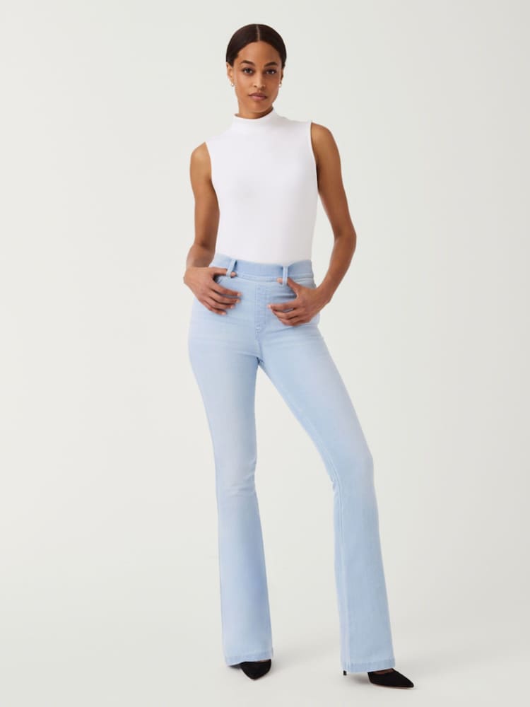 SPANX® Blue Light Indigo Bootcut Jeans - Image 1 of 6
