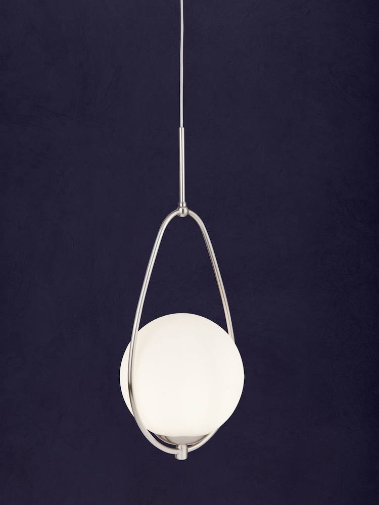 Searchlight Stainless Steel Amy Ball Ceiling Light Pendant - Image 1 of 1