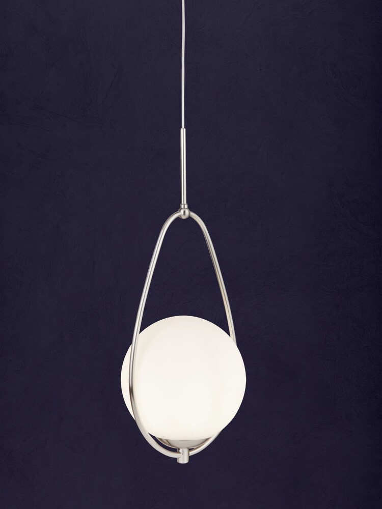 Searchlight Stainless Steel Amy Ball Ceiling Light Pendant - Image 1 of 1 Searchlight Stainless Steel Amy Ball Ceiling Light Pendant - Image 1 of 1