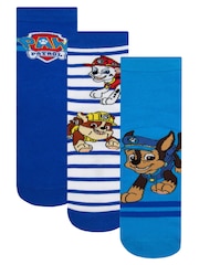 Character Blue PAW Patrol Chase Marshall And Rubble Socks 3 Pack - Image 1 of 4