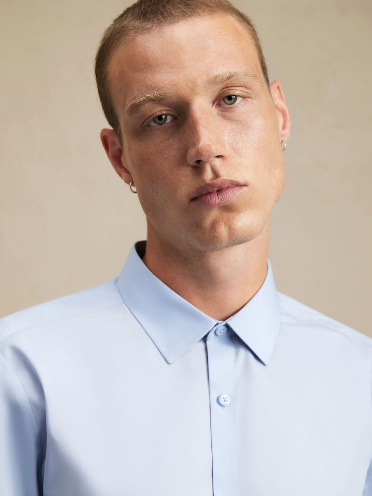 River Island Blue Slim Fit Shirt - Image 2 of 4