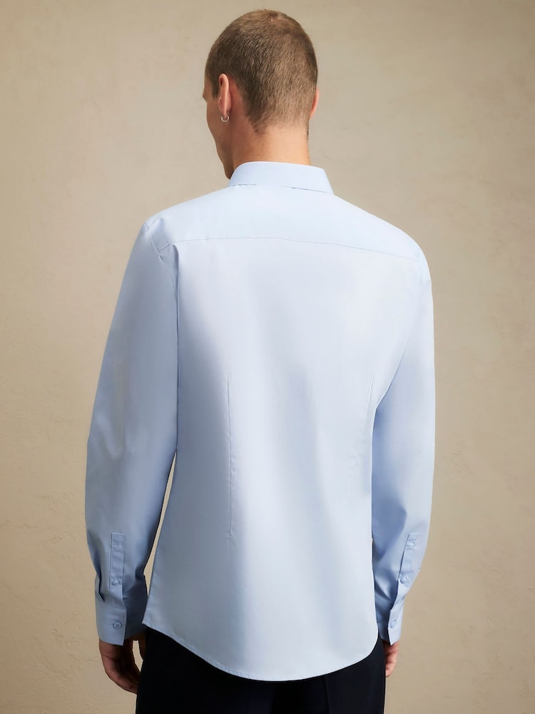 River Island Blue Slim Fit Shirt - Image 4 of 4