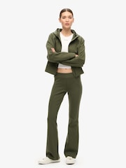 Superdry Army Khaki Sport Tech LR Flare Trousers - Image 3 of 4