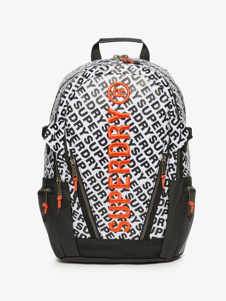 Superdry Optic AOP 100% Cotton Tarp Rucksack - Image 1 of 8
