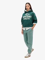 Superdry Oil Blue Essential Logo Cuff Joggers - Image 3 of 6