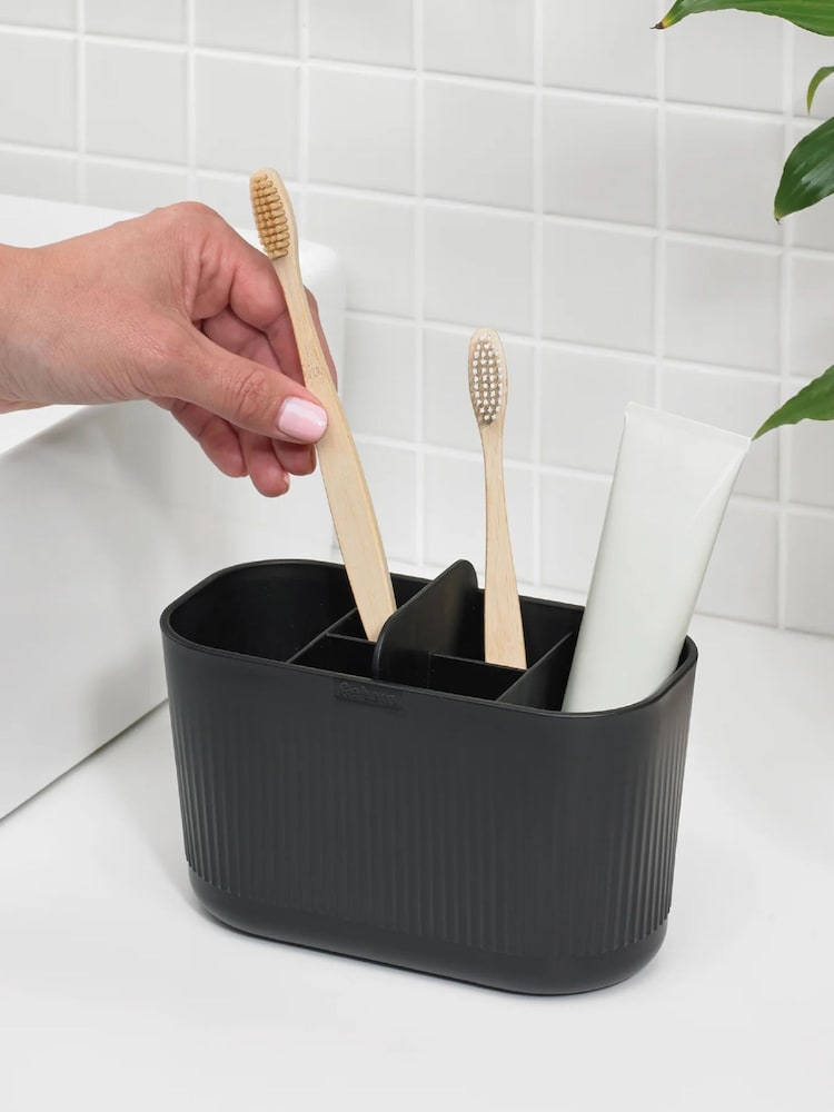 ReBorn Graphite Black Large Bathroom Caddy - Image 2 of 6 ReBorn Graphite Black Large Bathroom Caddy - Image 2 of 6