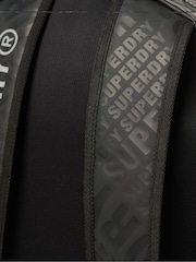 Superdry Black AOP 100% Cotton Tarp Rucksack - Image 6 of 7