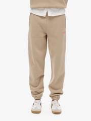 Superdry Cobblestone Grey Essential Logo Joggers - Image 3 of 5