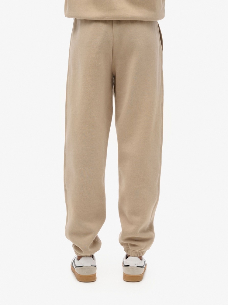 Superdry Cobblestone Grey Essential Logo Joggers - Image 4 of 5