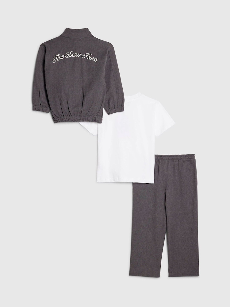 River Island Smart T-Shirt Bomber & Joggers Set 3 Pack - Bilde 2 av 5