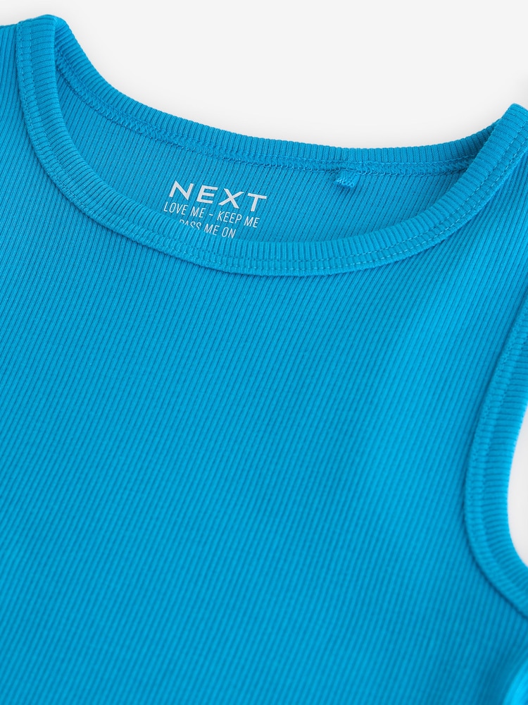 Blue Rib Vest (3-16yrs) - Image 8 of 8