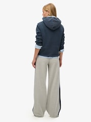 Superdry Lightning Grey Gindle Essential Logo Straight Trousers - Image 2 of 5