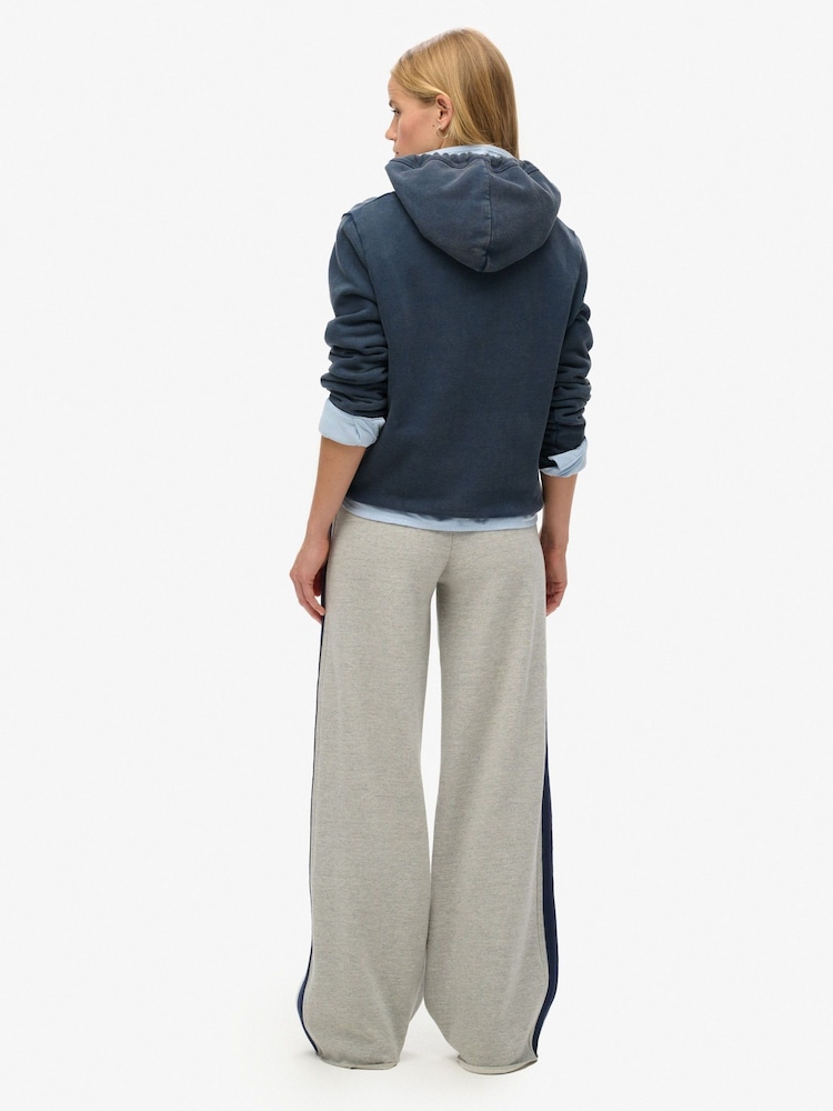 Superdry Lightning Grey Gindle Essential Logo Straight Trousers - Image 2 of 5