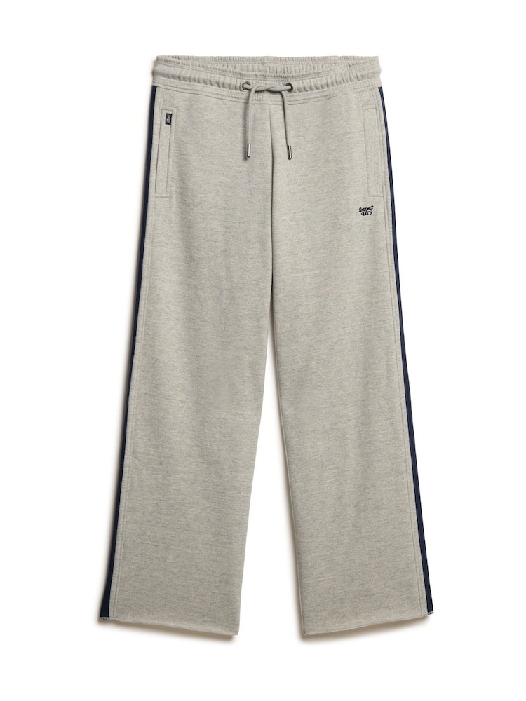 Superdry Lightning Grey Gindle Essential Logo Straight Trousers - Image 5 of 5