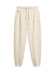 Superdry Light Oat Marl Essential Logo Cuff Joggers - Image 4 of 6