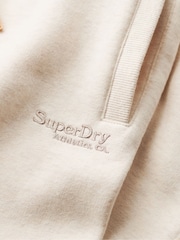 Superdry Light Oat Marl Essential Logo Cuff Joggers - Image 5 of 6
