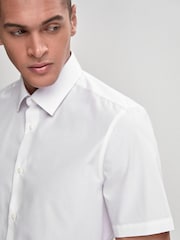White Regular Fit Short Sleeve Shirts 2 Pack - Image 5 of 5