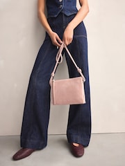 Pink Leather Cross-Body Bag - Image 2 of 9