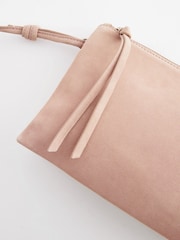 Pink Leather Cross-Body Bag - Image 8 of 9