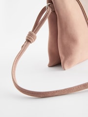 Pink Leather Cross-Body Bag - Image 9 of 9