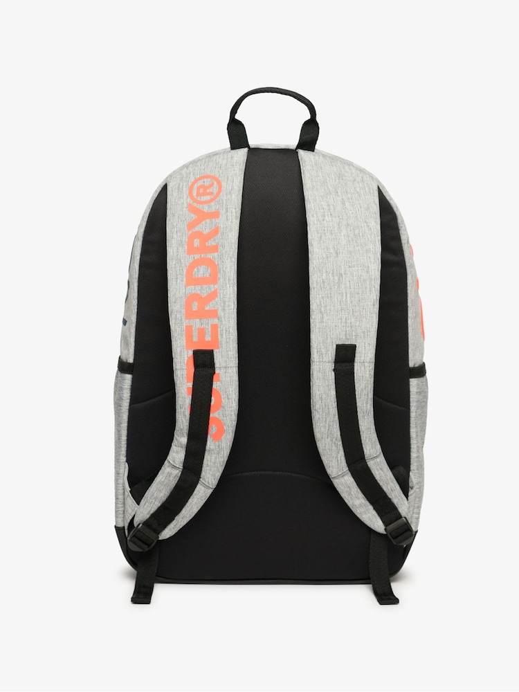 Superdry Light Grey Marl Logo Windyatcher Montana 100% Cotton Bag - Image 2 of 7