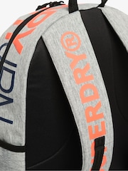 Superdry Light Grey Marl Logo Windyatcher Montana 100% Cotton Bag - Image 6 of 7