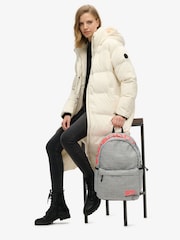 Superdry Light Grey Marl Logo Windyatcher Montana 100% Cotton Bag - Image 7 of 7