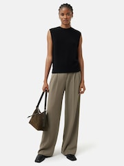 Jigsaw Black Cashmere Crew Neck Tank - Image 3 of 7