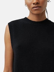 Jigsaw Black Cashmere Crew Neck Tank - Image 5 of 7