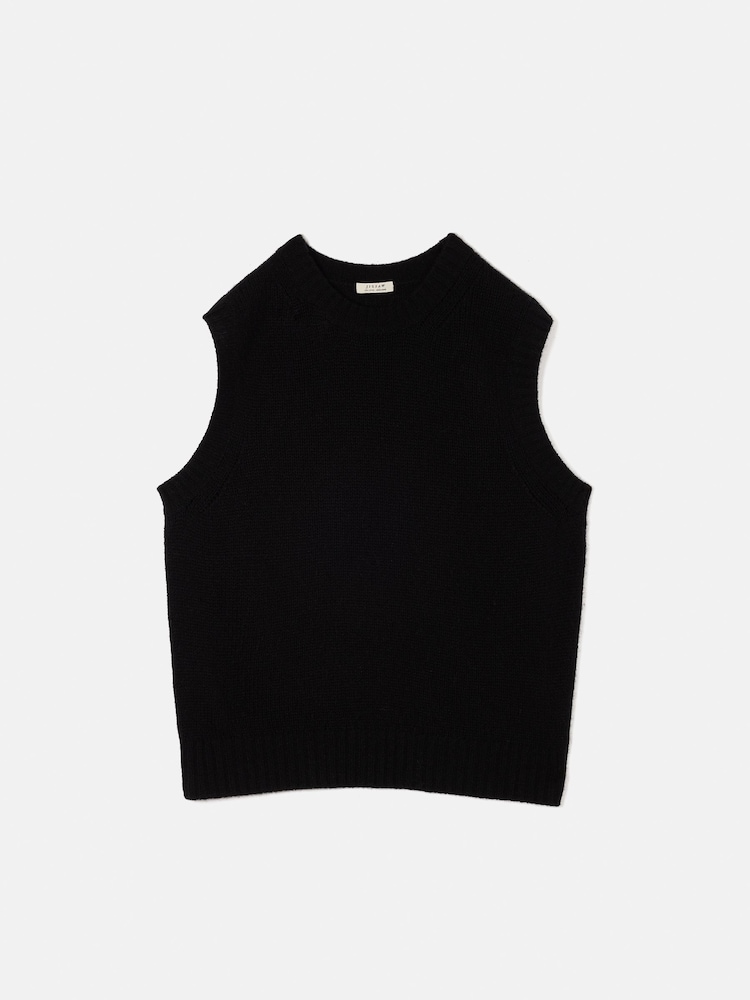 Jigsaw Black Cashmere Crew Neck Tank - Image 7 of 7 Jigsaw Black Cashmere Crew Neck Tank - Image 7 of 7