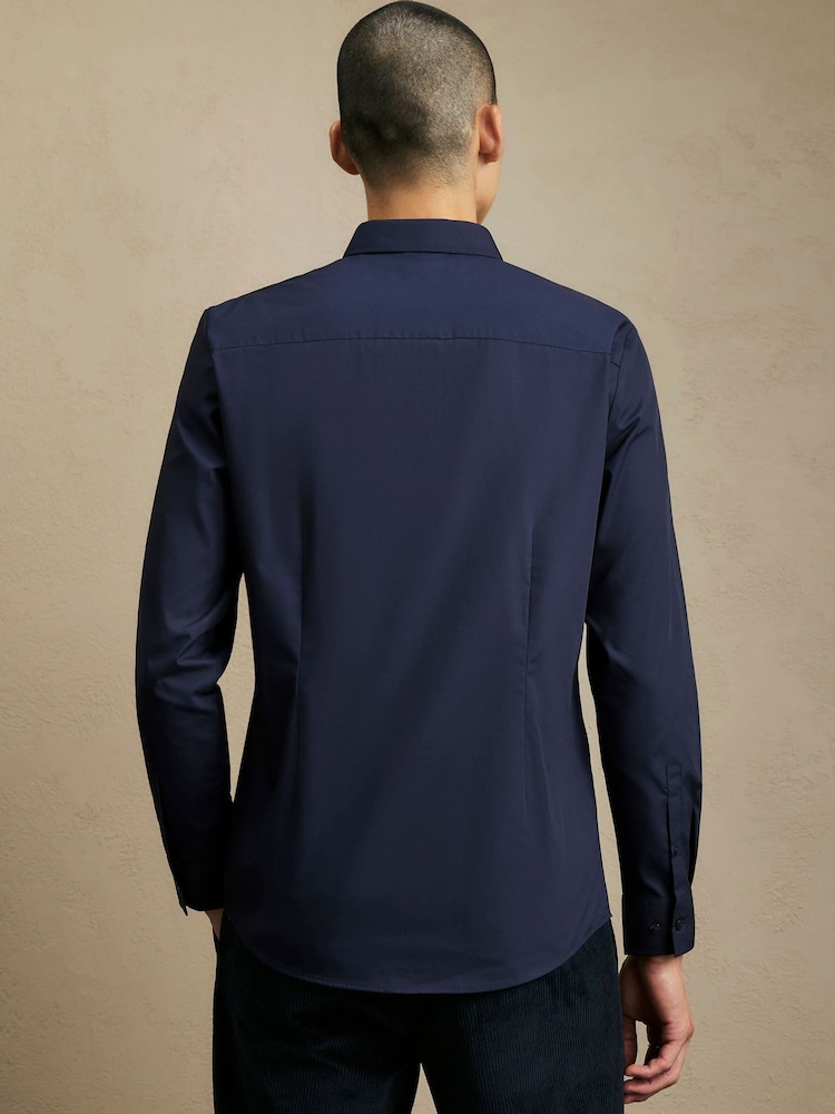 River Island Blue Slim Fit Shirt - Image 2 of 4
