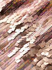 Superdry Pink Multi A-Line SL Sequin Mini Dress - Image 5 of 5