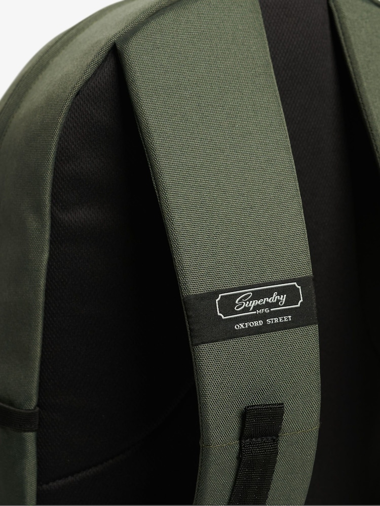 Superdry Laurel Khaki Heritage Montana 100% Cotton Bag - Image 6 of 6