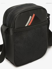 Superdry Black Tonal 100% Cotton Tarp Cross-Body Bag - Image 4 of 5