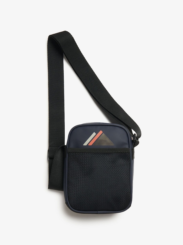 Superdry Eclipse Navy 100% Cotton Tarp Cross-Body Bag - Image 2 of 5