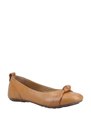 Hush Puppies Tan Brown Jada Knot Ballerinas - Image 2 of 4