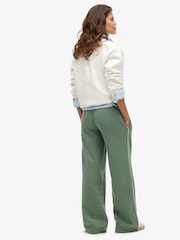 Superdry Laurel Khaki 100% Cotton Country Club Straight Joggers - Image 2 of 5