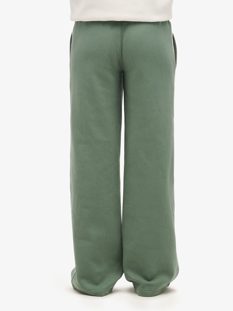 Superdry Laurel Khaki 100% Cotton Country Club Straight Joggers - Image 3 of 5