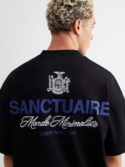River Island Sanctuaire Crest T-Shirt - Attēls 4 no 4