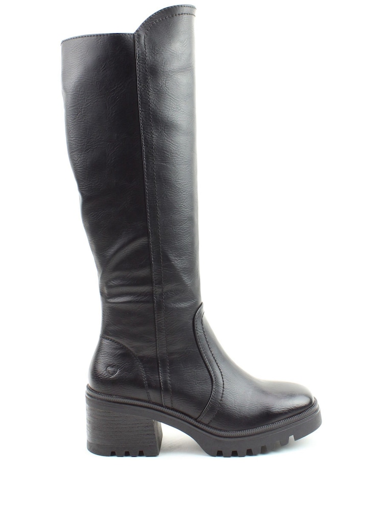 Heavenly Feet Ladies Vegan Friendly Tall Black Boots - Image 1 of 4