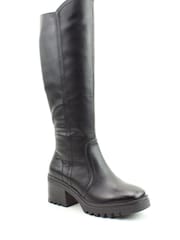 Heavenly Feet Ladies Vegan Friendly Tall Black Boots - Image 3 of 4
