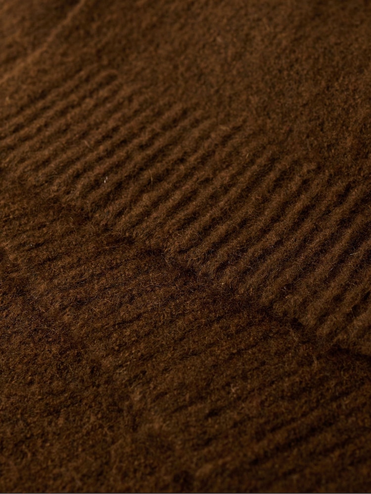 Superdry Chocolate Brown Slouch Midi Jumper Dress - Image 5 of 5