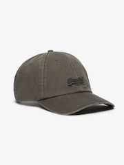 Superdry Vintage Black Vintage Embroidery 100% Cotton Cap - Image 2 of 4